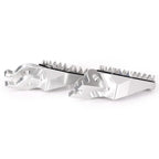 Silver Shark Teeth Racing Foot Pegs for Kawasaki KX250 KX450 (2008-2015)