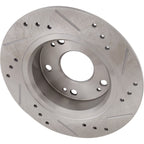 Disc Brake & Pad Kit for Honda Accord (2003–2007) Front Rear Cross-drilled Slotted