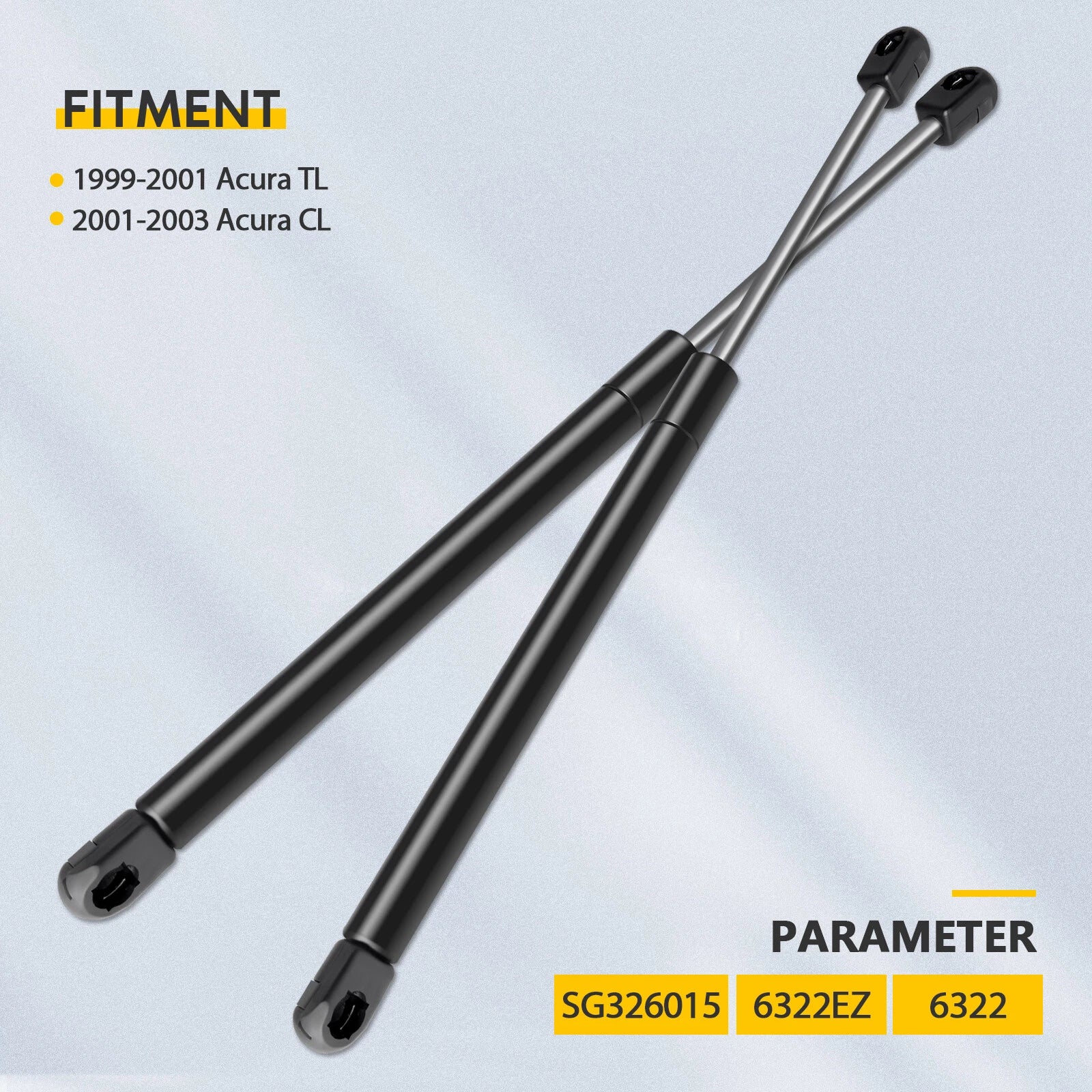 Set of 2 Hood Lift Supports for Acura CL (1999–2003)