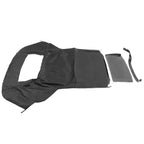Black Soft Top with Plastic Window for Ford Mustang Convertible (1983–1990, 1993)