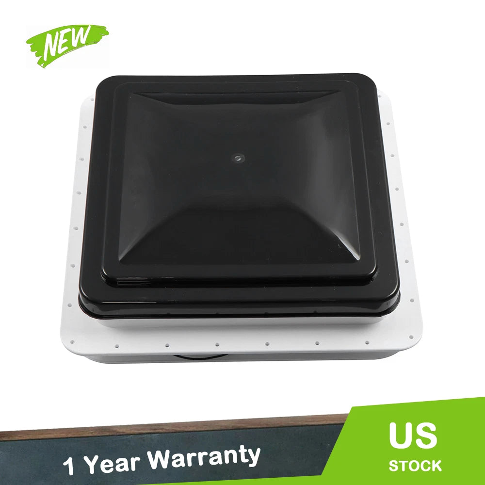 12V Reversible RV Roof Vent Fan Kit for Camper (14" x 14")