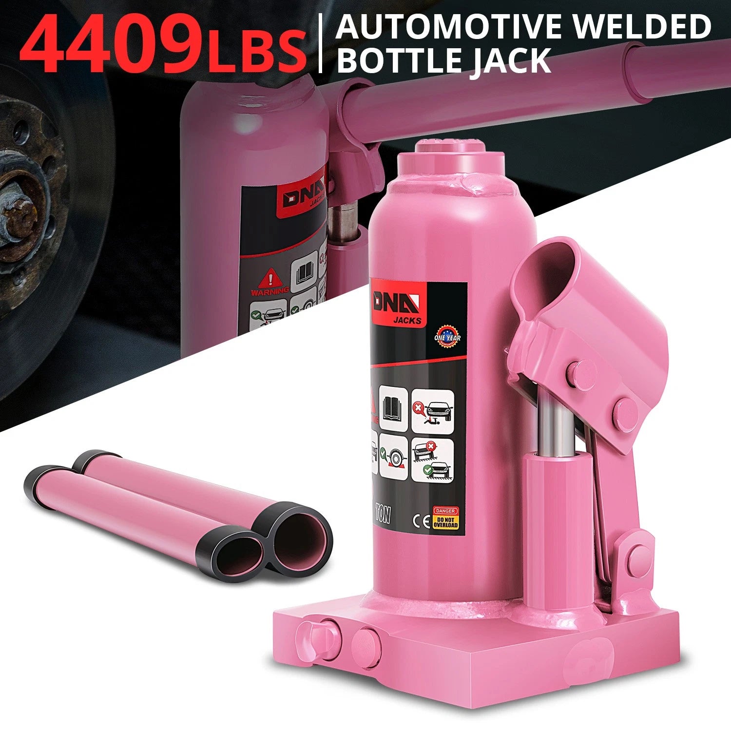 2 Ton Air Hydraulic Bottle Jack for Cars Trucks SUV (6.3"-11.8")