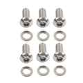 Stainless Derby Cover Screw Bolt with Washer for Harley Touring Softail Sportster