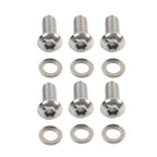 Stainless Derby Cover Screw Bolt with Washer for Harley Touring Softail Sportster
