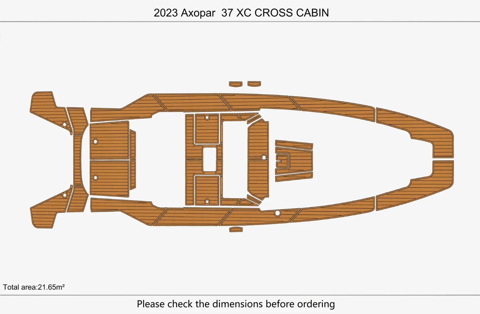 EVA Foam Pad Flooring for Axopar 37 XC CROSS CABIN (2023)