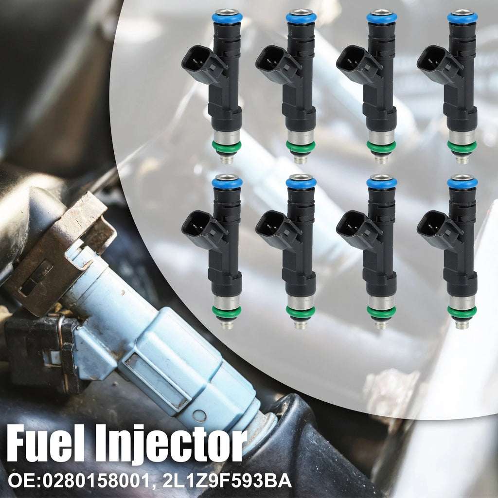 8pcs Fuel Injector Nozzle 0280158001 for Ford E-150 E-350 Super Duty (2004–2008)