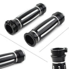 1" CNC Handle Bar Hand Grips for Harley Touring