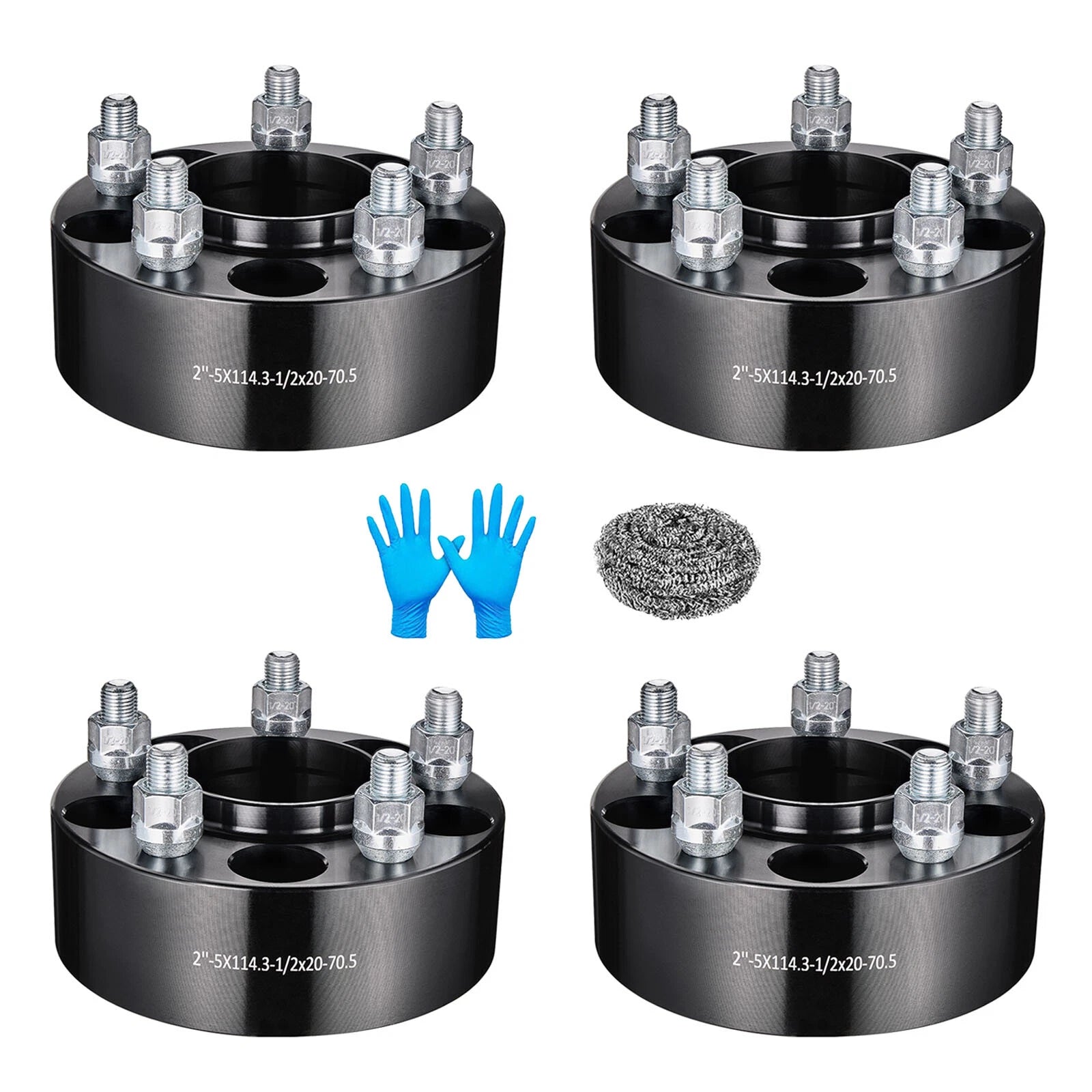 2 Inch Hubcentric Wheel Spacers 5x4.5 for Ford Mustang Explorer Ranger (YYYY–YYYY)