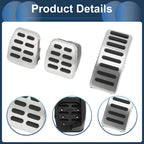 Set of 1 Manual Footrest Pedals Cover for Volkswagen Golf (1997–2005) Silver Tone
