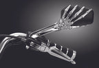 Kuryakyn Skeleton Hand Mirrors Chrome/Black for Harley-Davidson