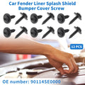 12 x Car Fender Liner Splash Shield Bumper Cover Screws for Honda Accord (2006-2007)