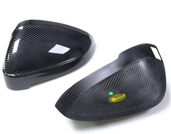 Dry Carbon Fiber Mirror Cover Cap for Audi A4 B9, A5, S5, RS5 (2017–2023)