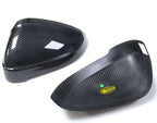 Dry Carbon Fiber Mirror Cover Cap for Audi A4 B9, A5, S5, RS5 (2017–2023)