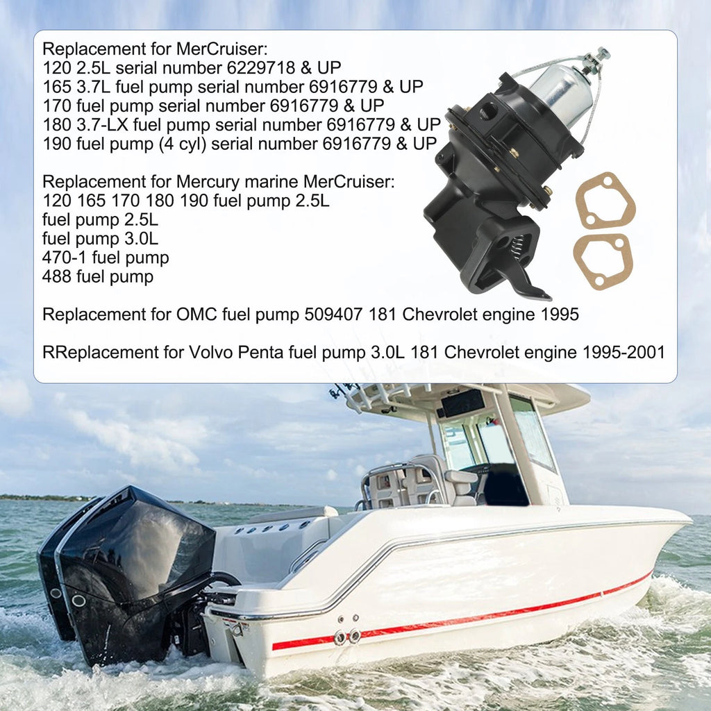 Fuel Pump for MerCruiser 3.0, 2.5