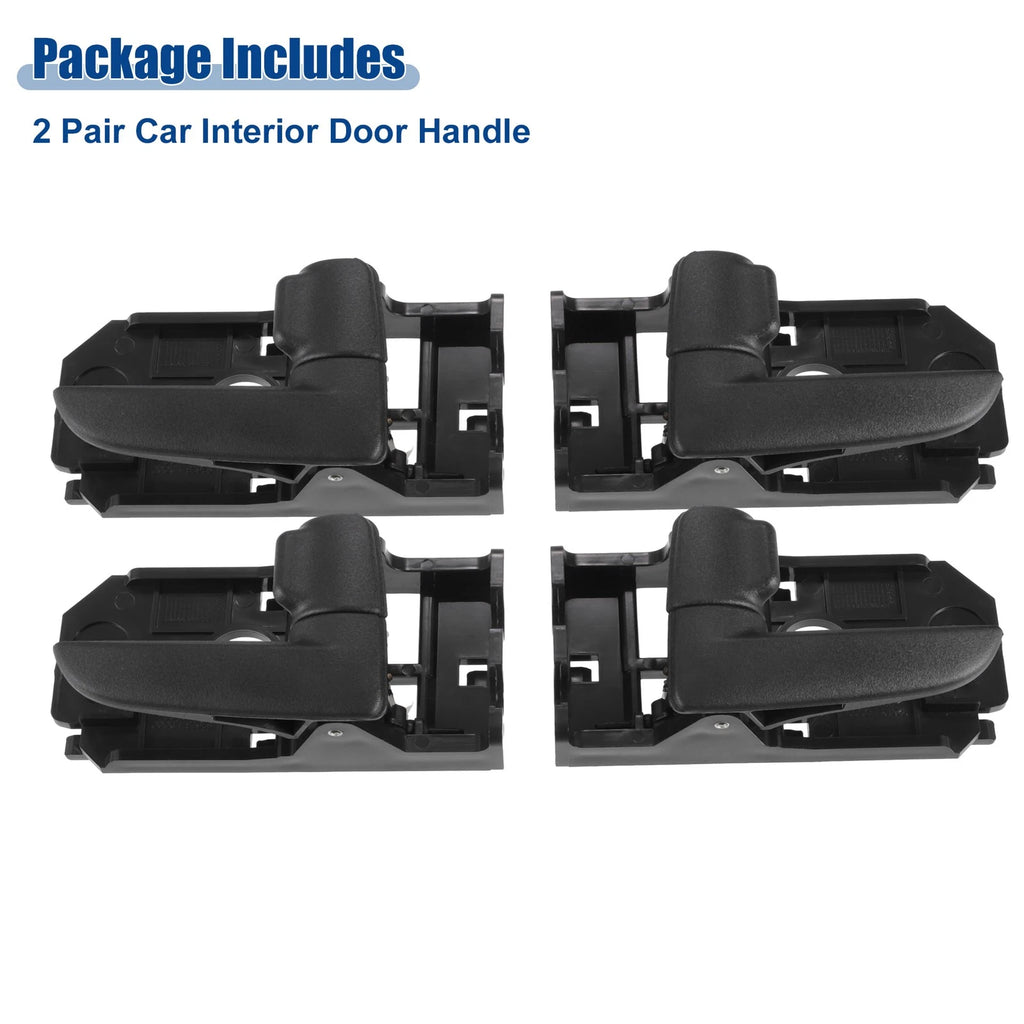2 Pair Black Interior Door Handle for Kia Spectra (No. 826102F000GW)