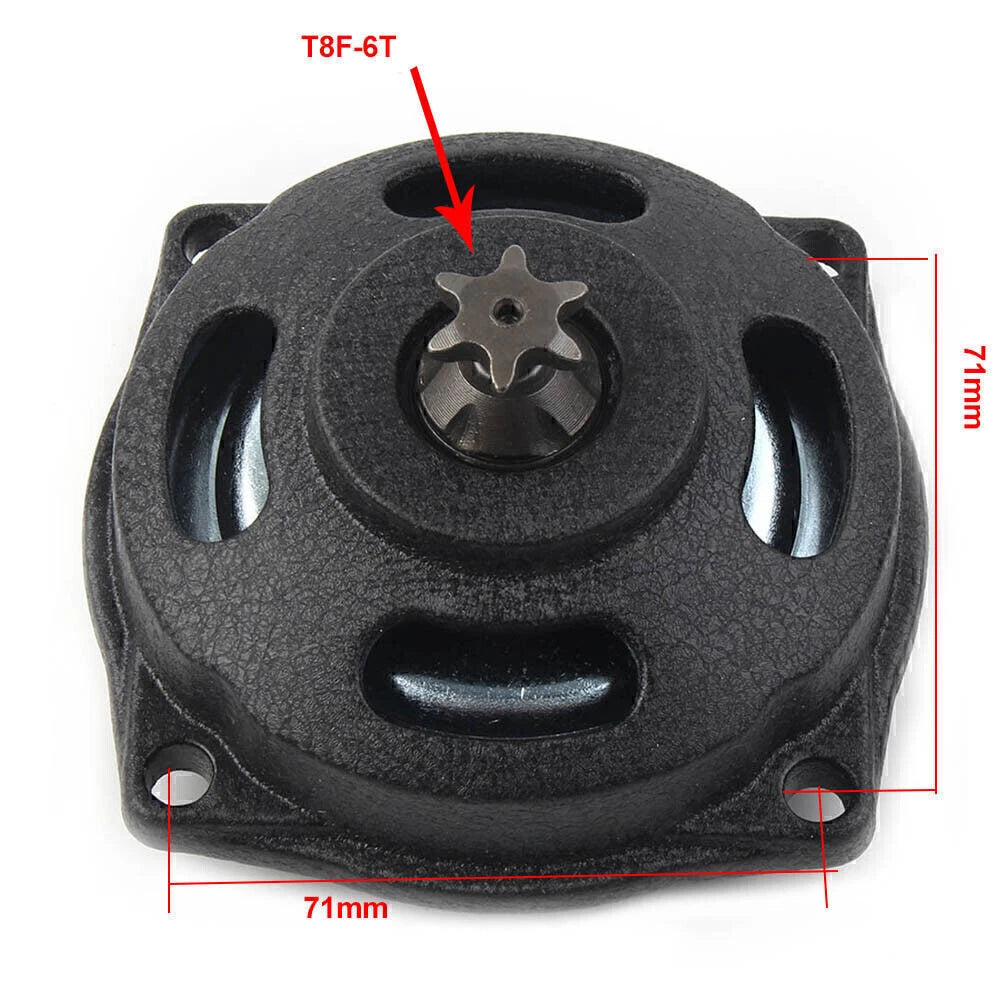 T8F 6T Clutch Bell Housing Gear Box for 47cc 49cc 2 Stroke ATV (2000–2023)
