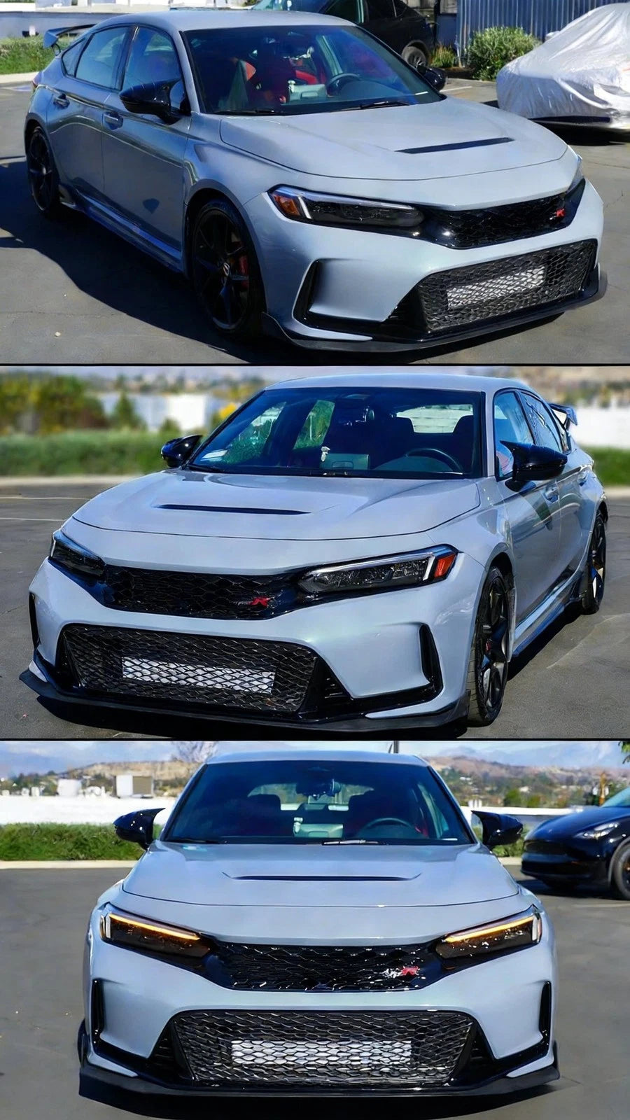 Gloss Black Side Mirror Cover Caps with Light for Honda Civic (2022–2026)