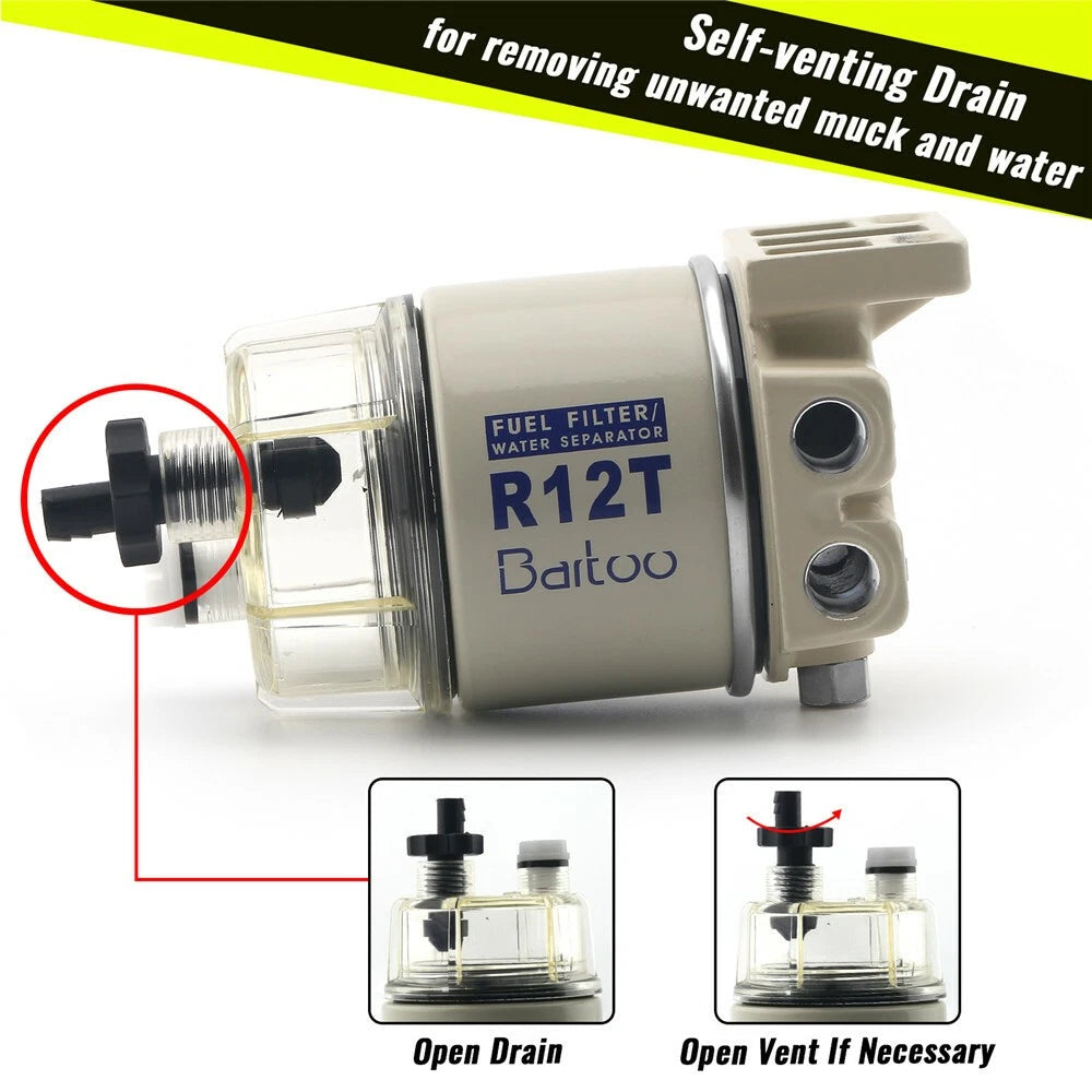 R12T Marine Spin-on Fuel Filter/Water Separator