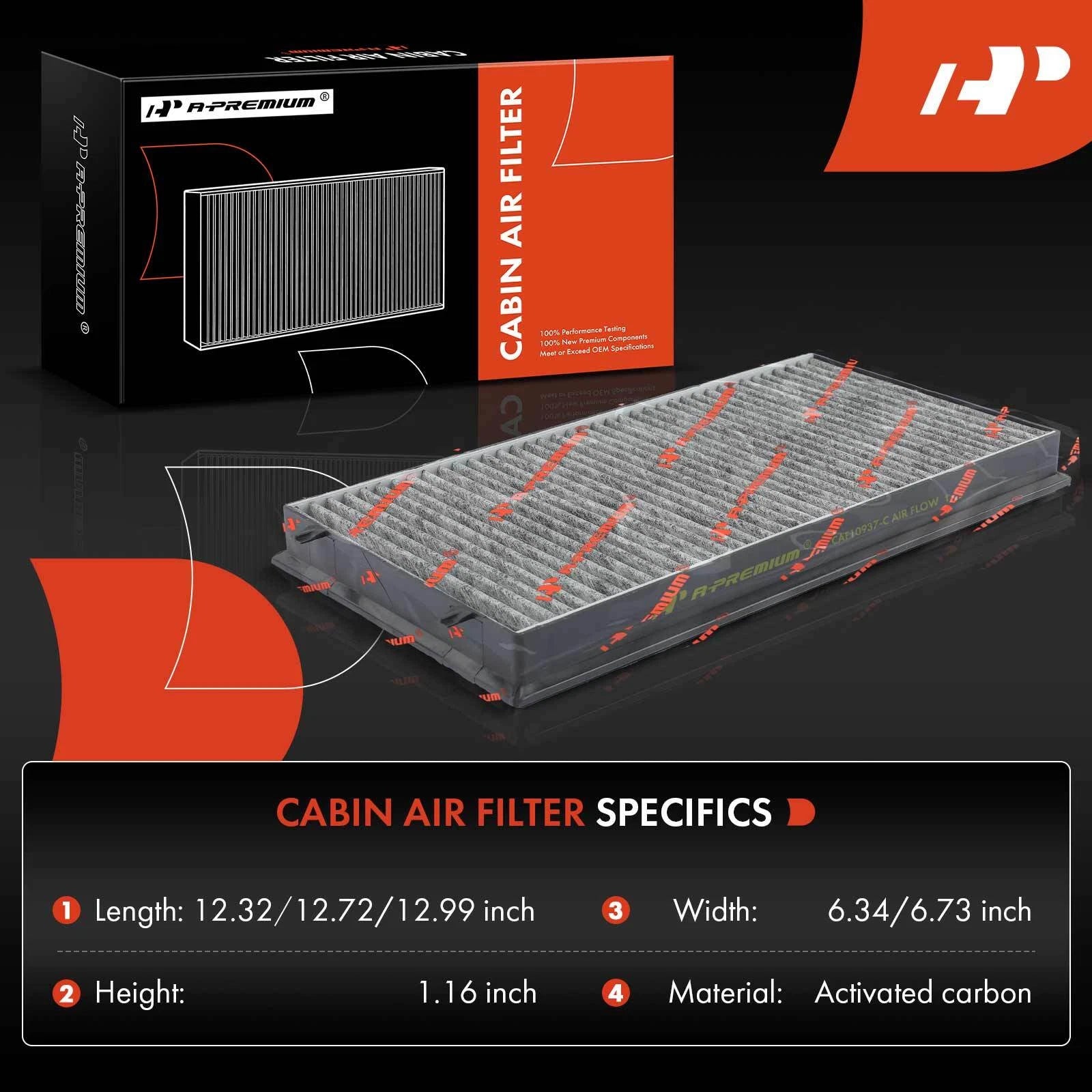 Activated Carbon Cabin Air Filter for BMW 745Li 750Li 760Li (2002–2005)