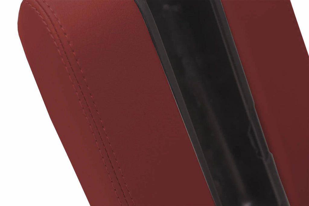 Leather Center Console Lid Armrest Cover for BMW E39 (1997–2003) Red