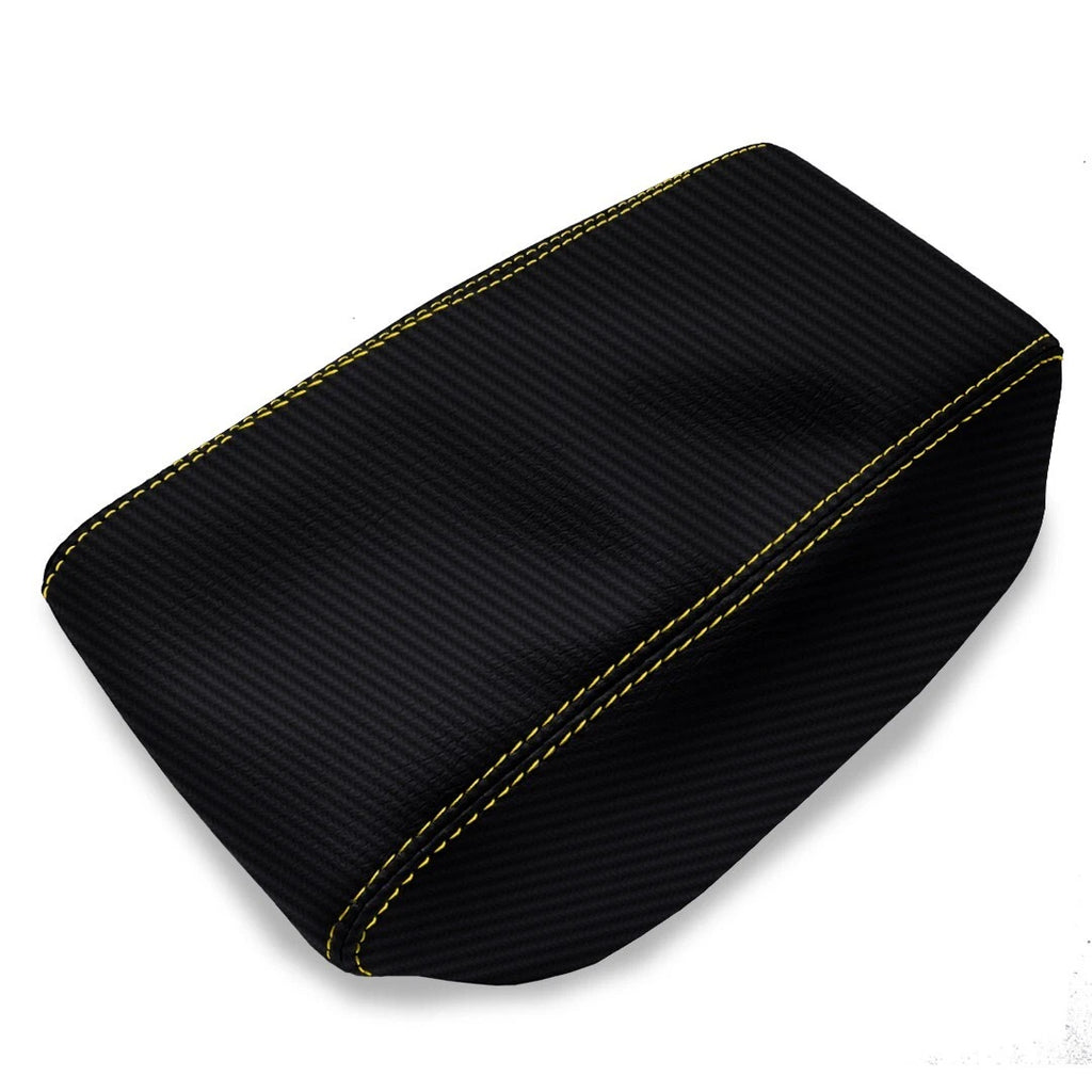 Console Armrest Sliding Carbon for Hyundai Elantra (2017–2020) Yellow Stitch