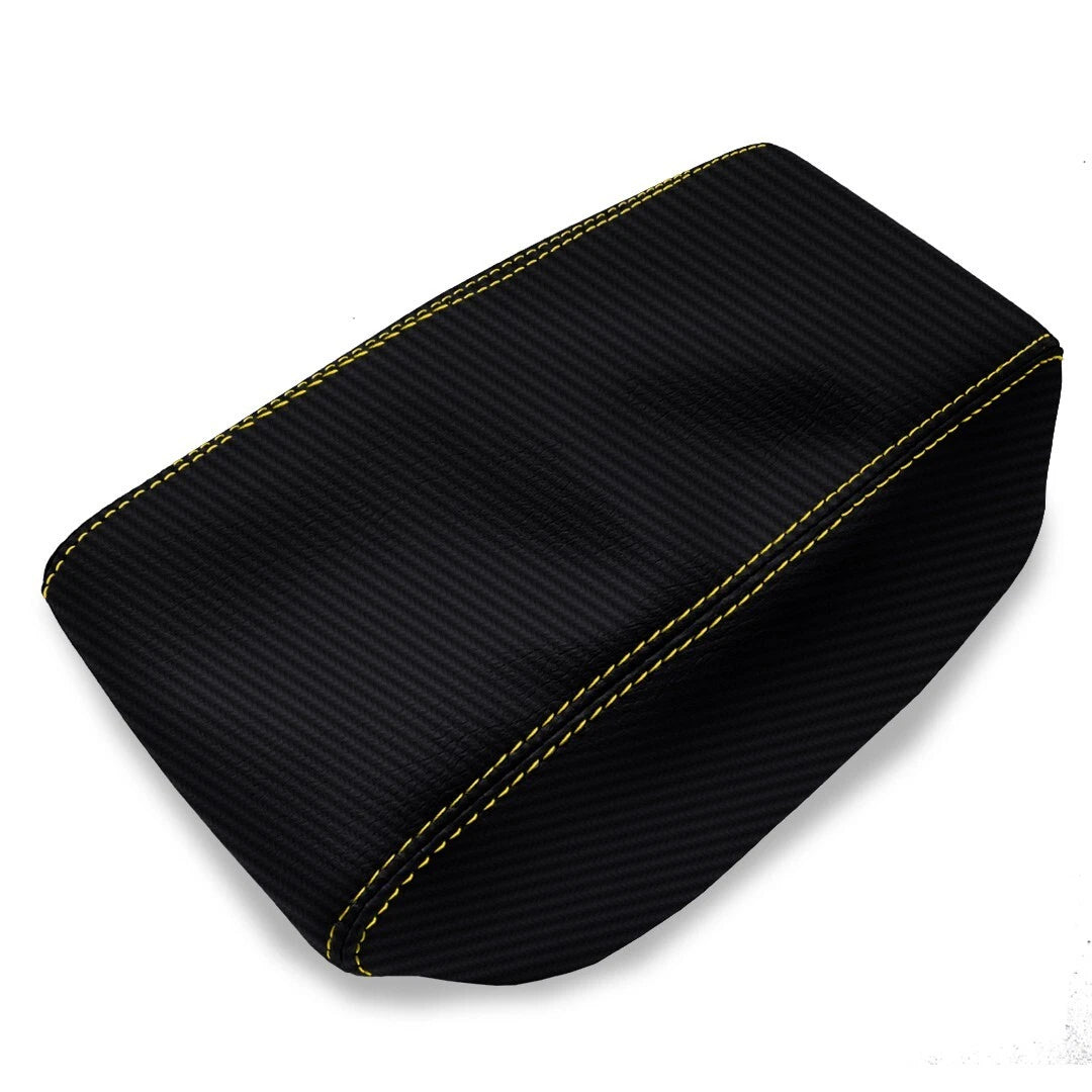 Console Armrest Sliding Carbon for Hyundai Elantra (2017–2020) Yellow Stitch