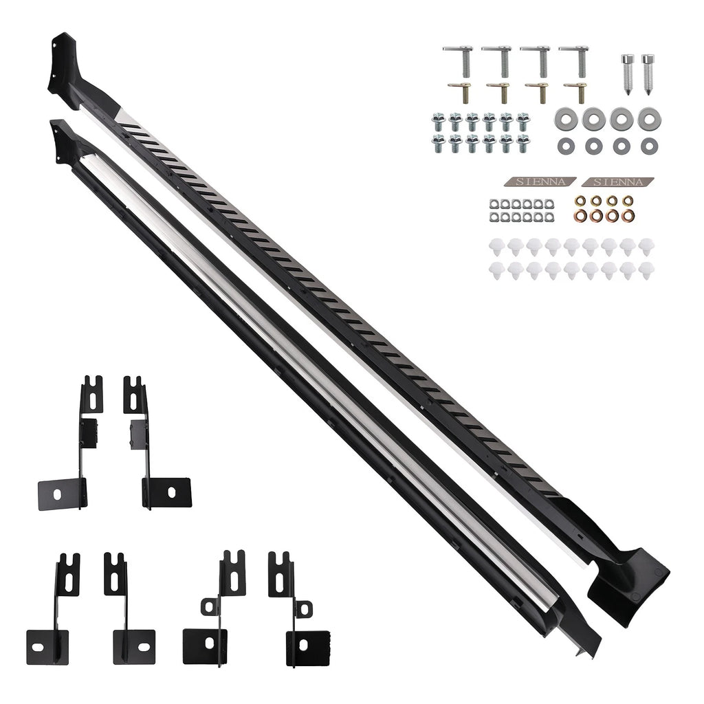 Aluminum Side Step Bars for Toyota Sienna 2011-2019 Anti-Slip Left Right