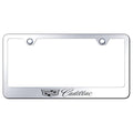 New Logo on Stainless Steel License Plate Frame-Officially Licensed for Cadillac