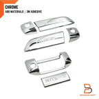 6 x Chrome Door Handle Covers for Toyota Hiace Commuter (2005-2019)
