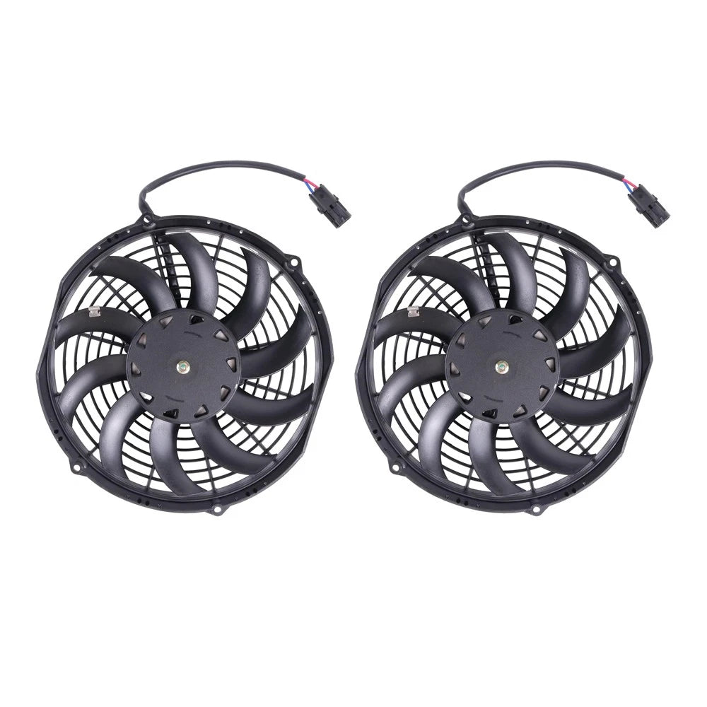 2X 12V Cooling Fan 78-1185 78-1375 VA11-AP7C-57A for Thermo King V-100 V400DSR