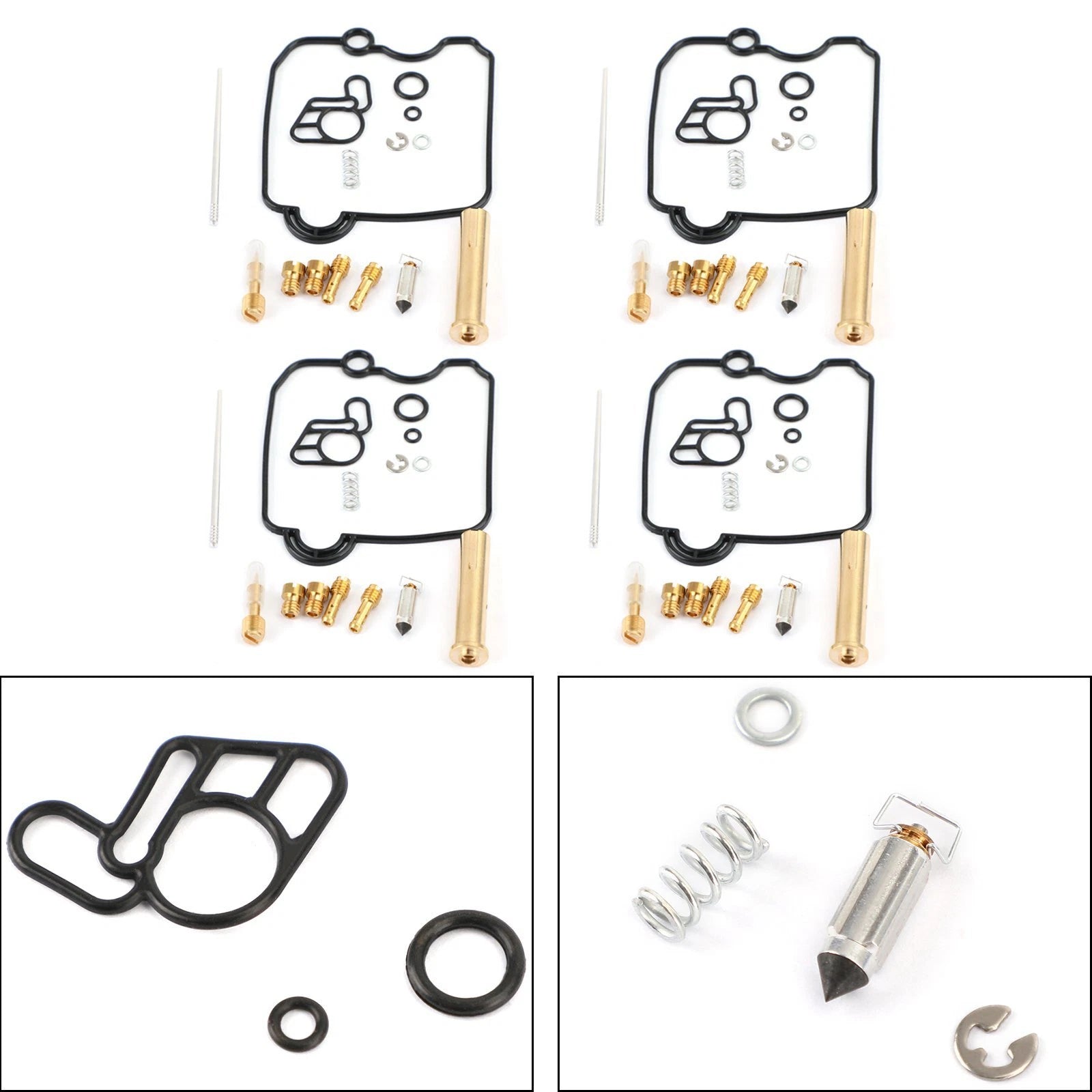 Set of 4 Carburetor Repair Kit for Suzuki Bandit 250 GSF250 GJ74A (1989–1999)