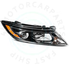 2X Black Headlight Assembly for Kia Optima (2011–2013)