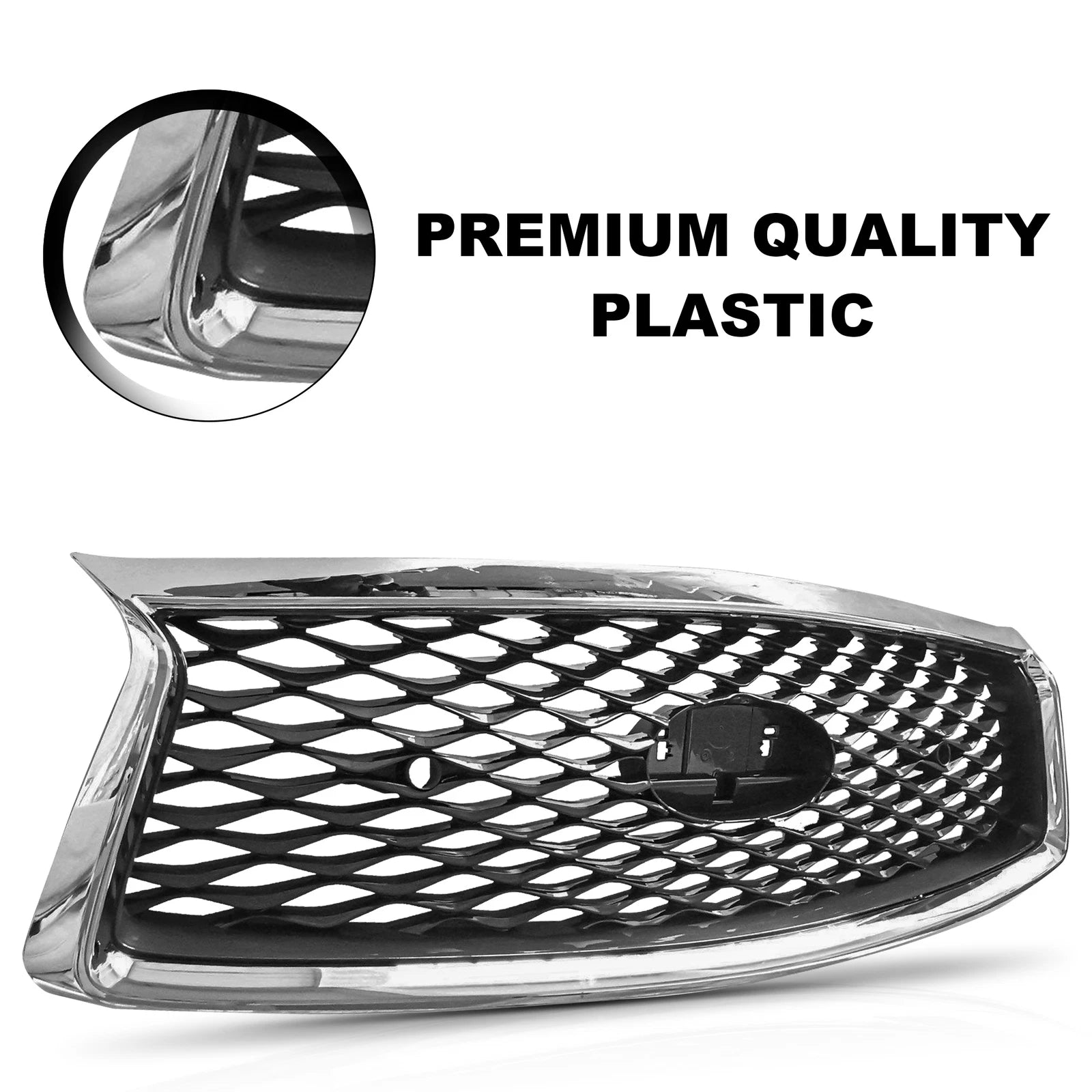 Front Bumper Upper Grill for Infiniti Q50 (2018-2023)
