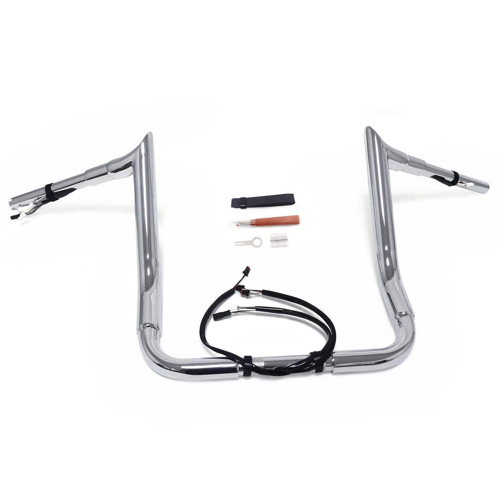 12" Miter Cut Prewired Handlebar for Harley Street Glide/Electra Glide (2016–2023)