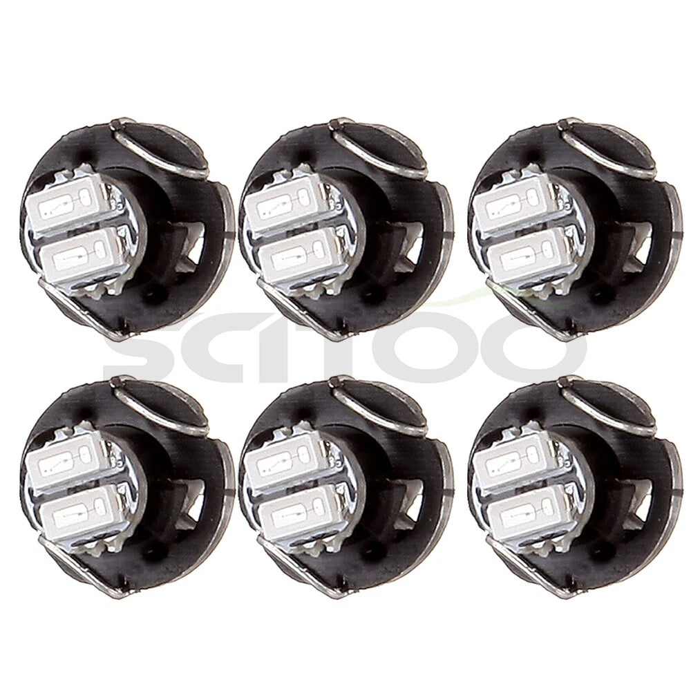 6pcs Blue T3 Neo Wedge LED Light for HVAC A/C Controls