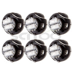 6pcs Blue T3 Neo Wedge LED Light for HVAC A/C Controls