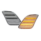 2X Clear LED Front Bumper Side Marker Light for Benz W221 S-Class W218 CLS63 AMG