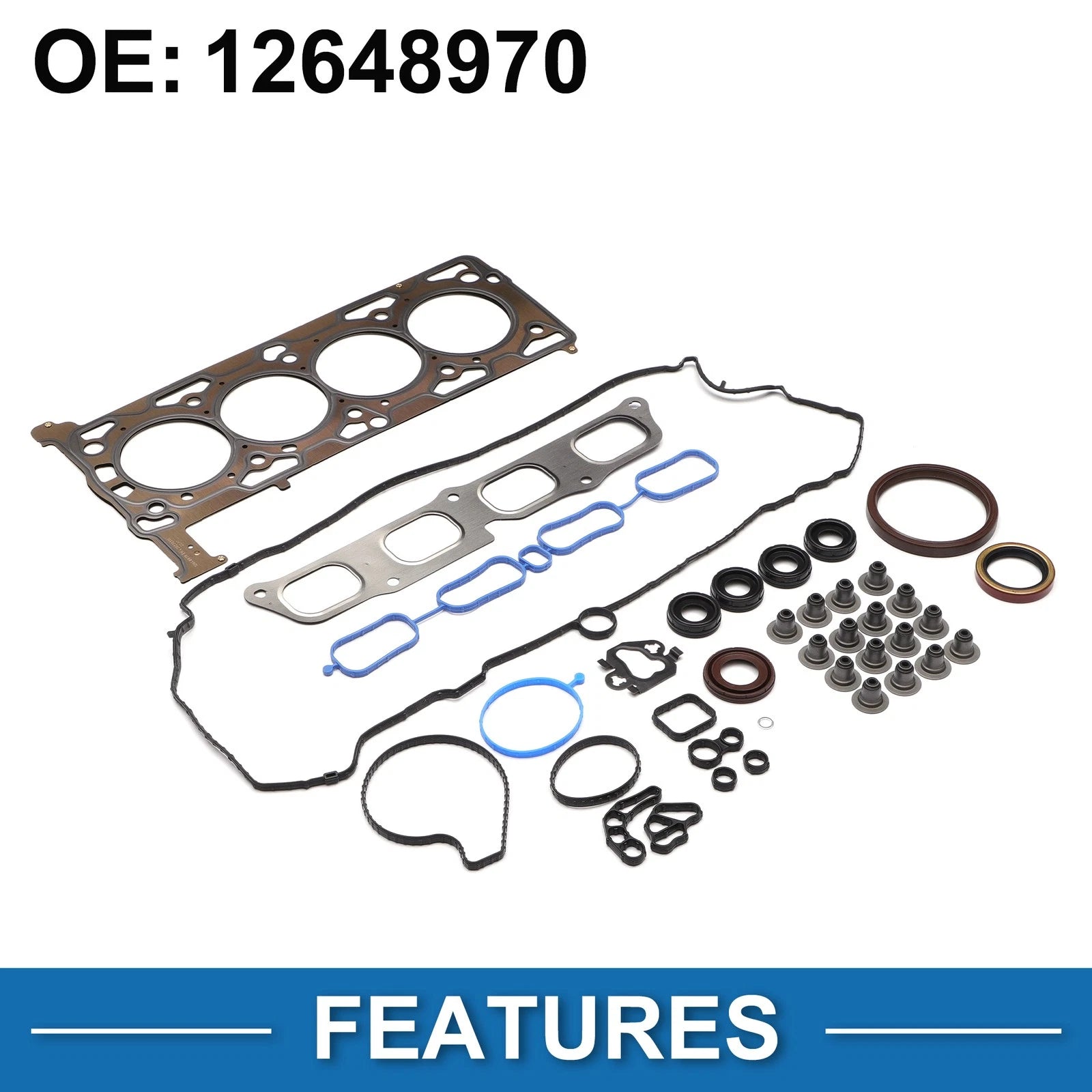 Cylinder Head Gasket Kit No. 12648970 for Buick Cadillac Chevrolet 