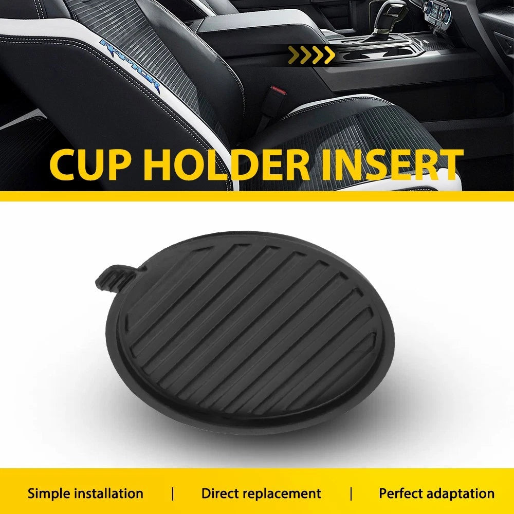 Center Console Cup Holder Insert for Ford F150 Expedition (2017–2021) Black