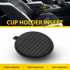 Center Console Cup Holder Insert for Ford F150 Expedition (2017–2021) Black