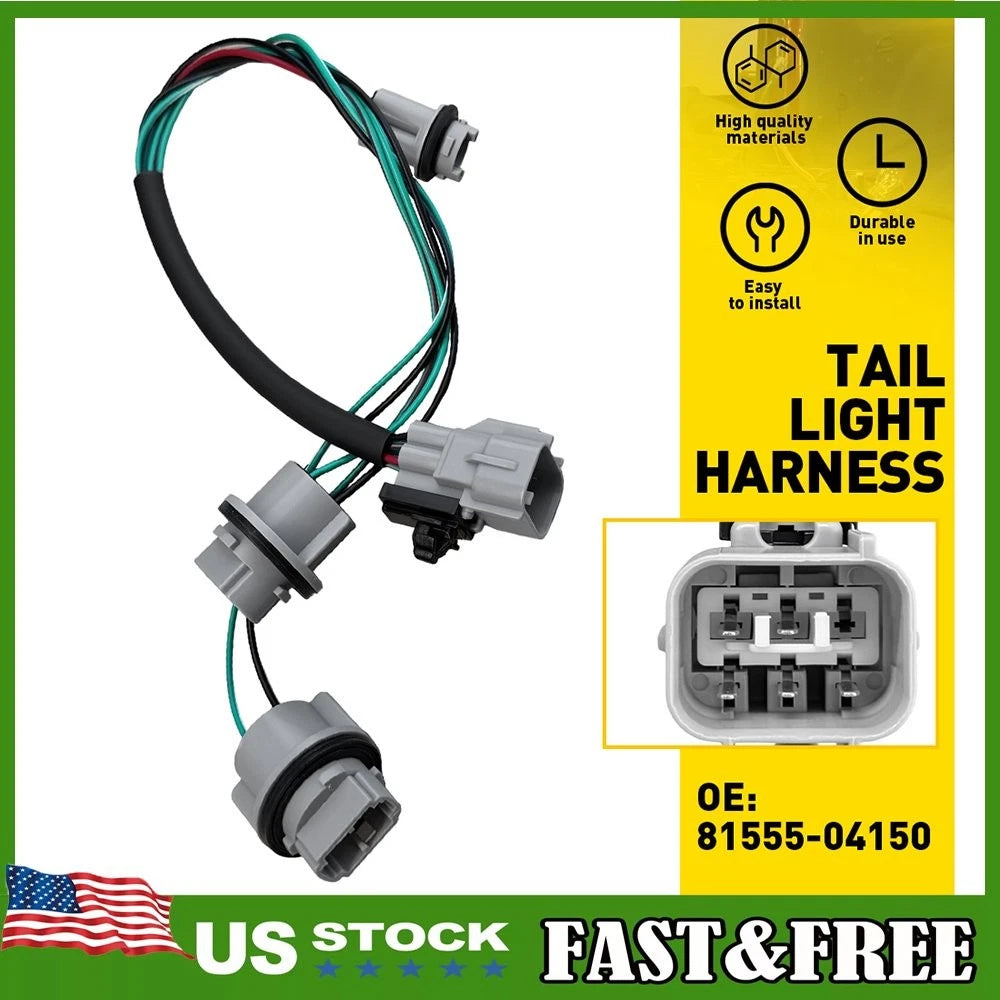 Rear Tail Light Wire Socket Harness for Toyota Tacoma (2005–2015)