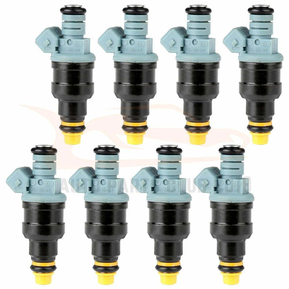 Set of 8 Fuel Injectors for Ford Mustang 5.0L (1993–1996) & F-350 7.5L (1991–1997)