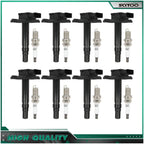 Set of 8 Ignition Coils & 8 Spark Plugs for Audi A4 TT Quattro Volkswagen Beetle (1.8L)