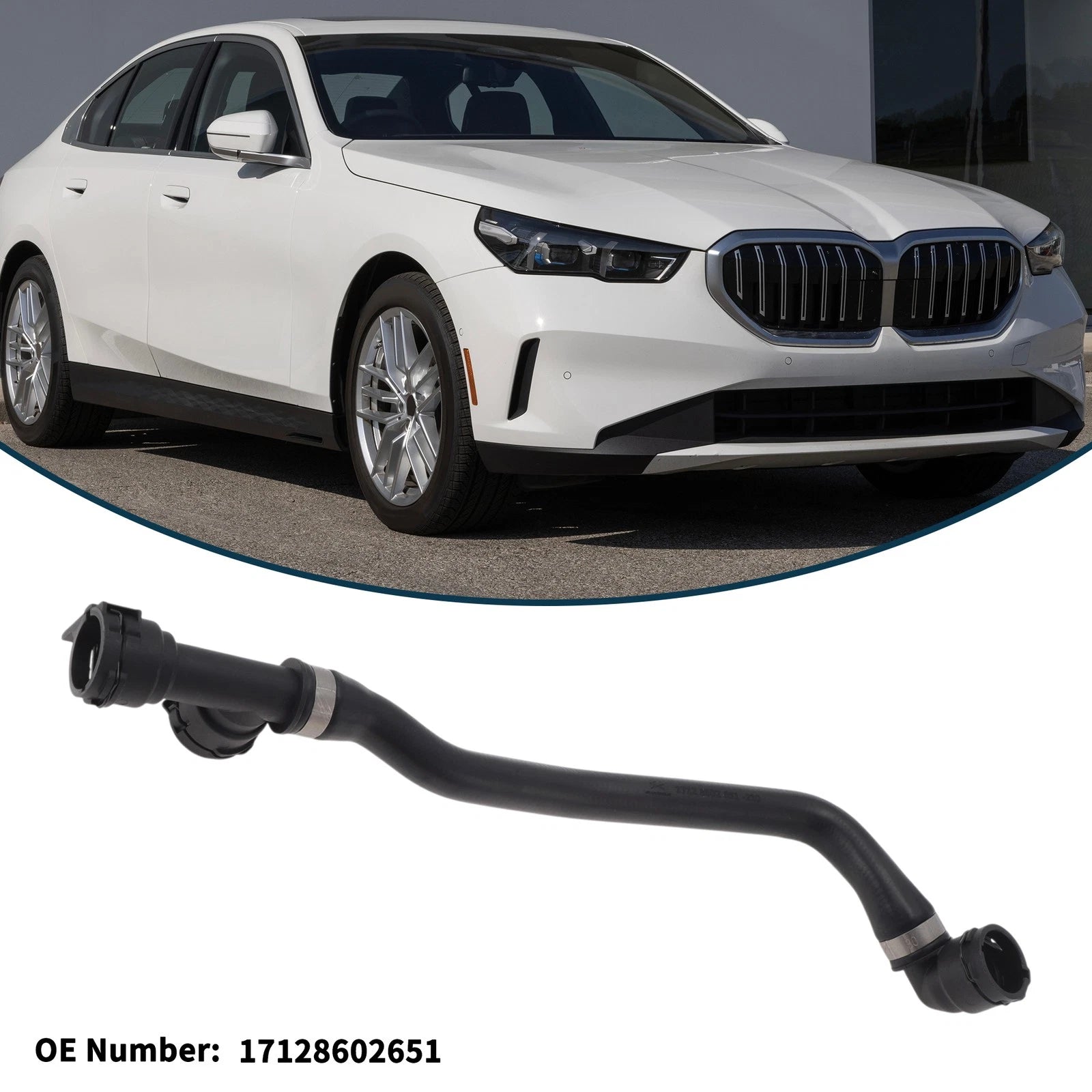 Radiator Hose No.17128602651 for BMW 530i (2017–2020)