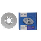 Hella Rear Solid Disc Brake Rotor for Audi TT, Volkswagen Beetle, Golf, Jetta (2000–2023)
