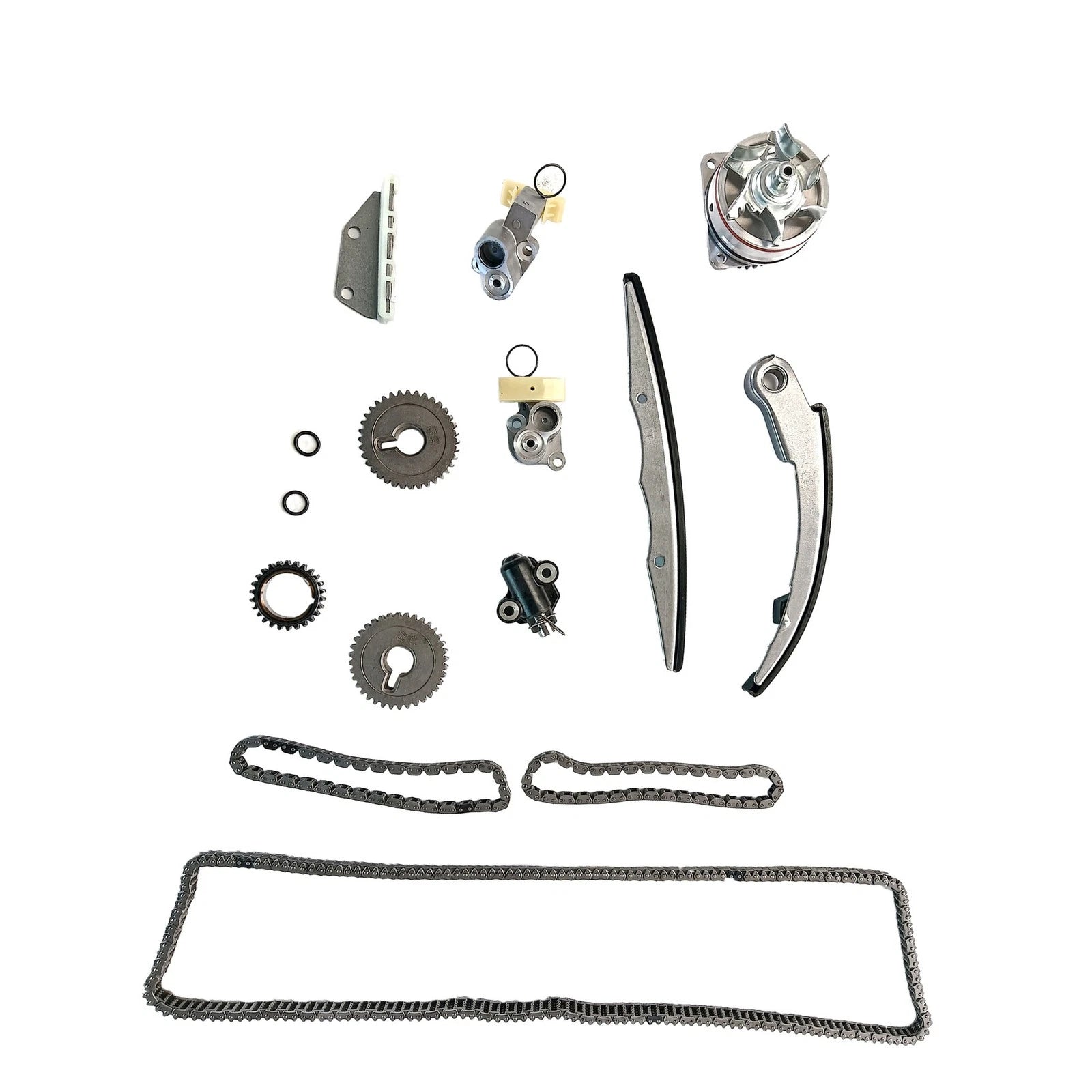 13x Engine Timing Chain Kit with Water Pump for Nissan Frontier NV1500 Xterra V6 (2010–2019)