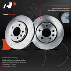 Rear Disc Brake Rotors & Ceramic Pads for Volkswagen Transporter (2010–2019)