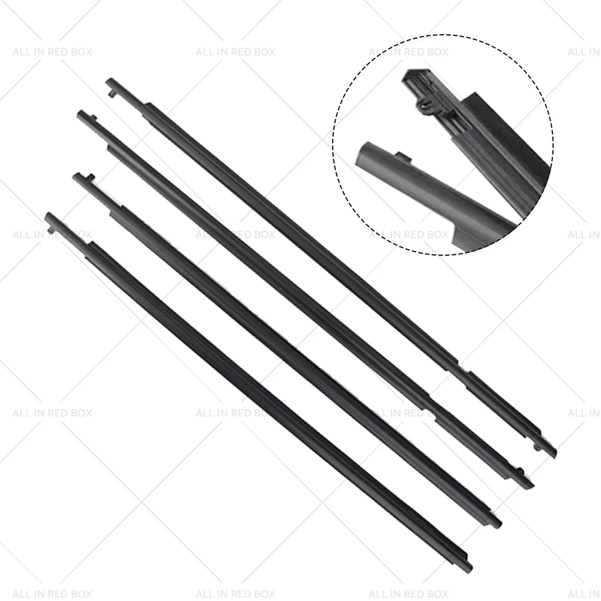 Set of 4 Weatherstrip Trim Seal Strips for Toyota RAV4 (2009–2012)