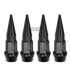 Set of 4 45mm Black Universal Tire Rim Air Valve Dust Cover Caps