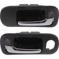 Inside Door Handle Chrome Black for Honda Civic Sedan (2001-2005)